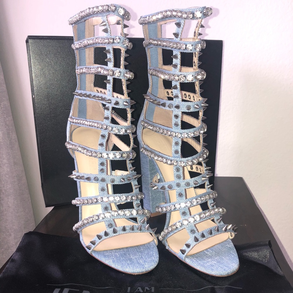 Exclusive Jenniferle studded sandals